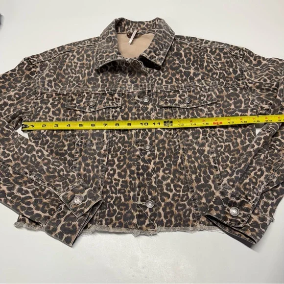 Free People | Animal Print Denim Jacket - Picture 9 of 12